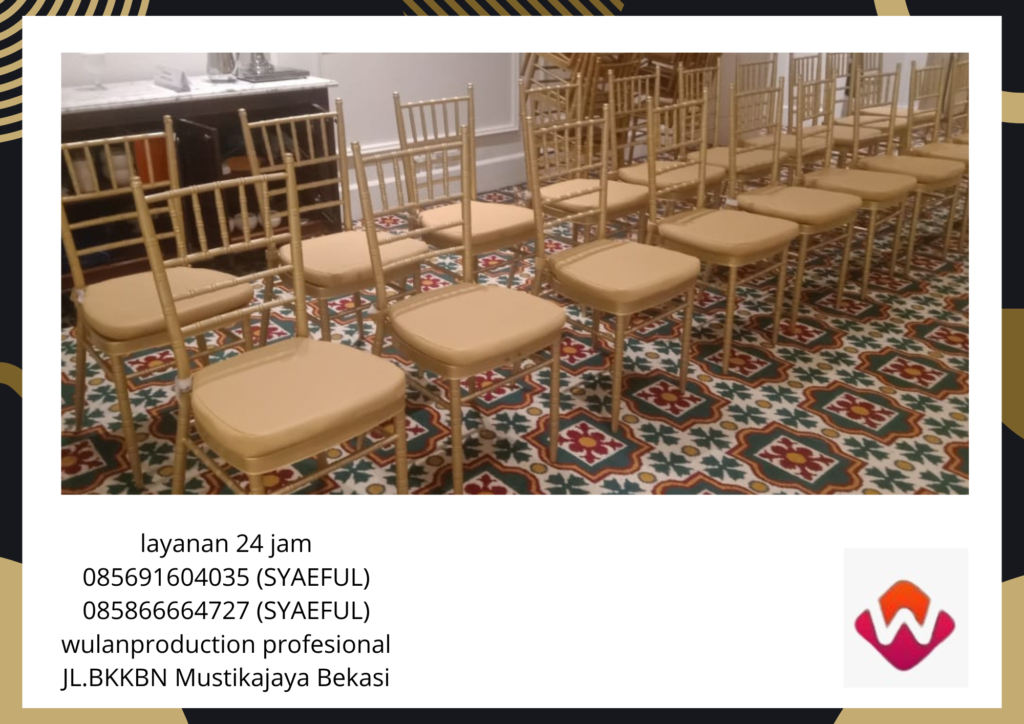 Sewa Kursi Tiffany Kayu Area Jakarta Barat
