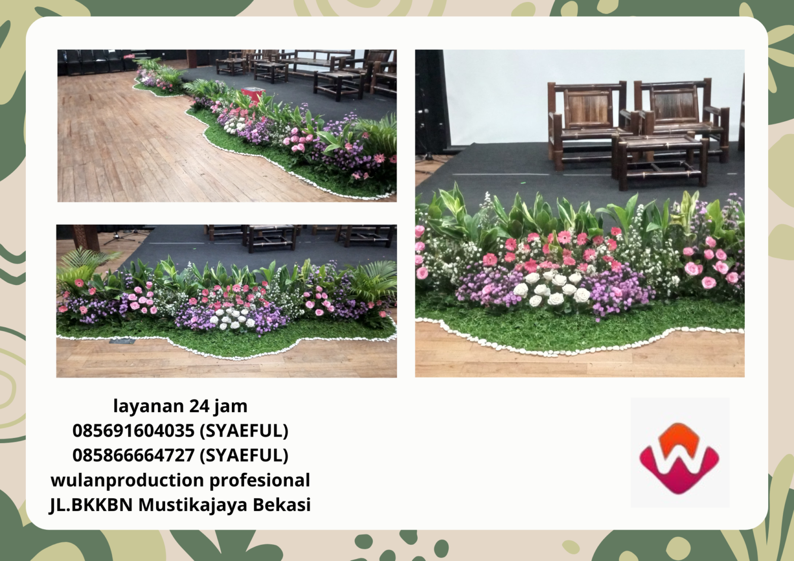 Rental Mini Garden Bunga Segar di Jakarta