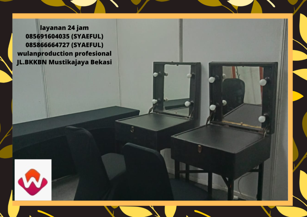Rental Meja Rias Kotak Hitam Berlampu di Jakarta