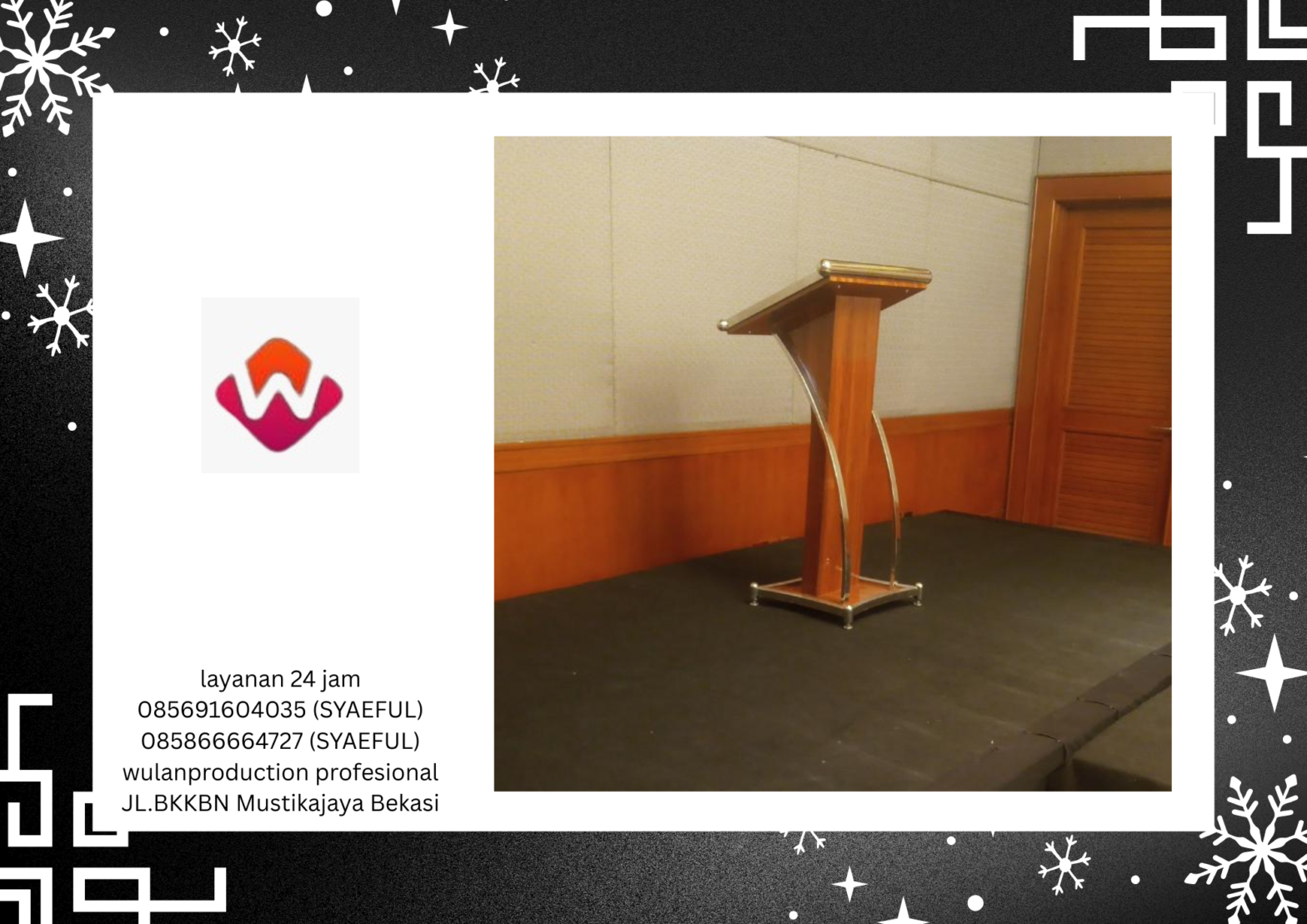 Rental Podium HPL Hitam Di Jakarta