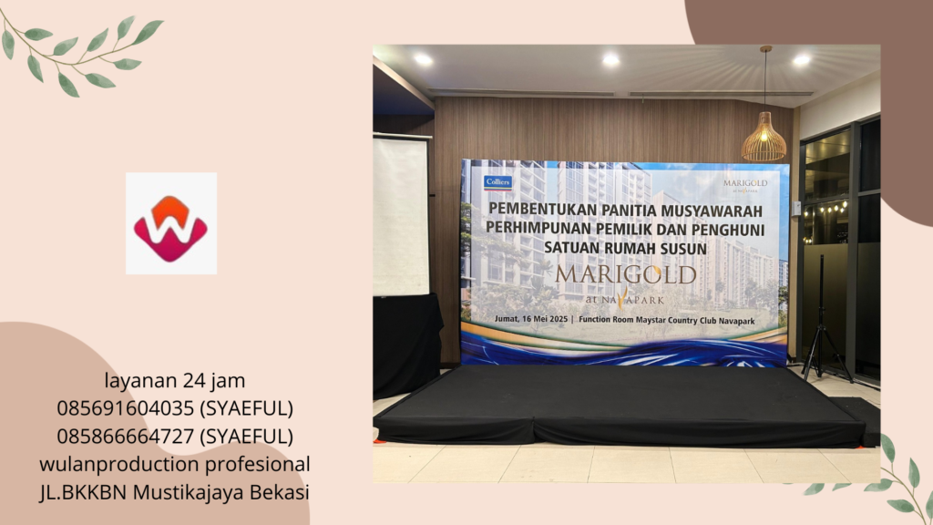 Sewa Backdrop Lampu Spot Light Event Maximus SCBD Jakarta
