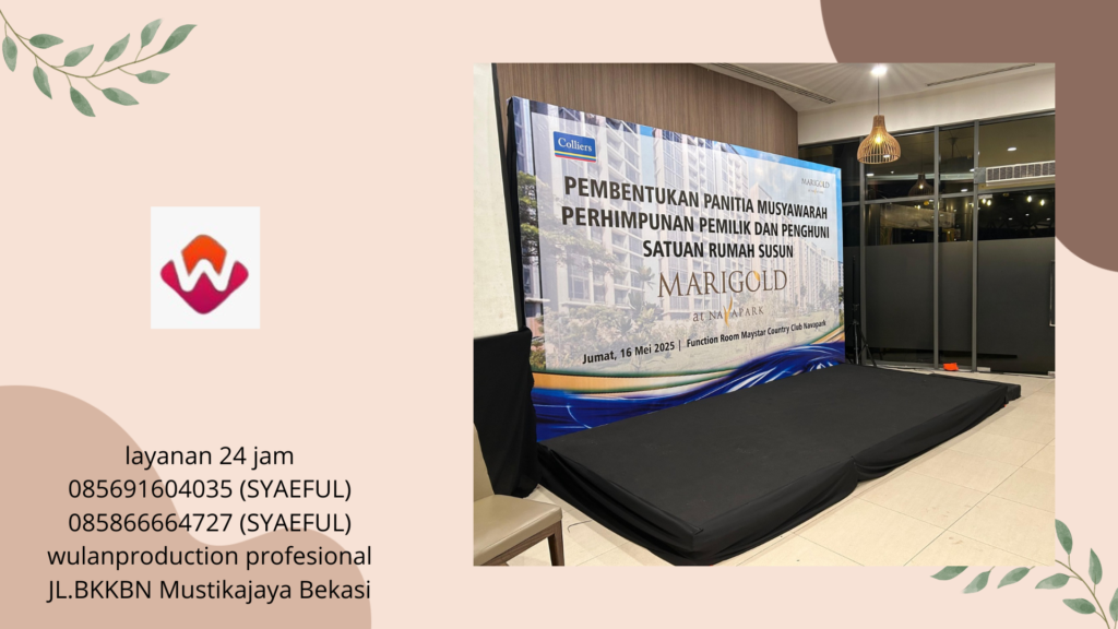 Sewa Backdrop Lampu Spot Light Event Maximus SCBD Jakarta
