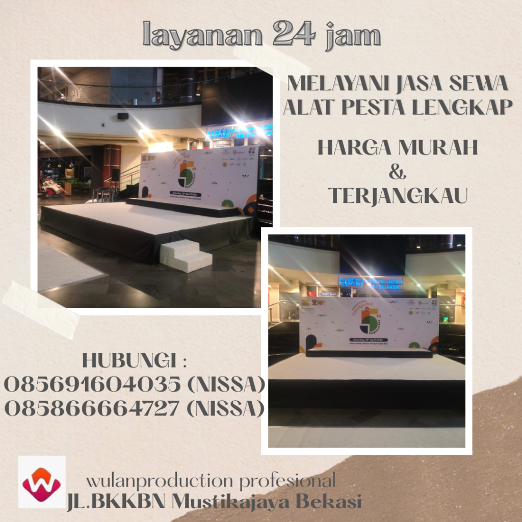 Jasa sewa Backdrop Frame, Kotak Dan Wing Customize Jakarta