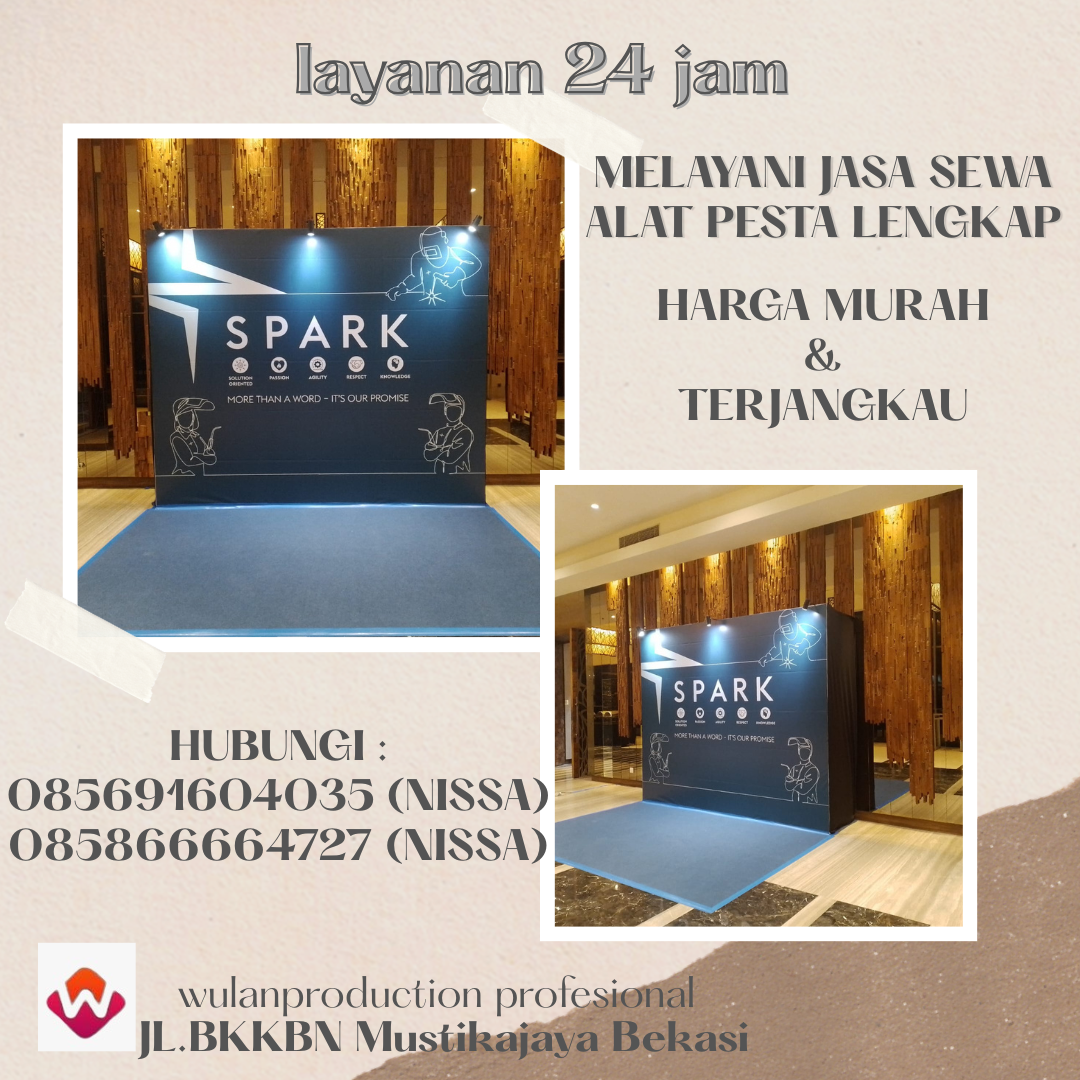 Jasa sewa Backdrop Frame, Kotak Dan Wing Customize Jakarta