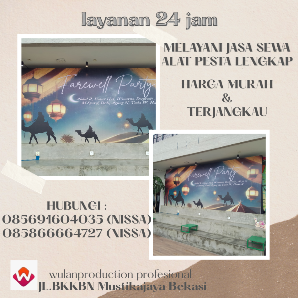 Jasa sewa Backdrop Frame, Kotak Dan Wing Customize Jakarta