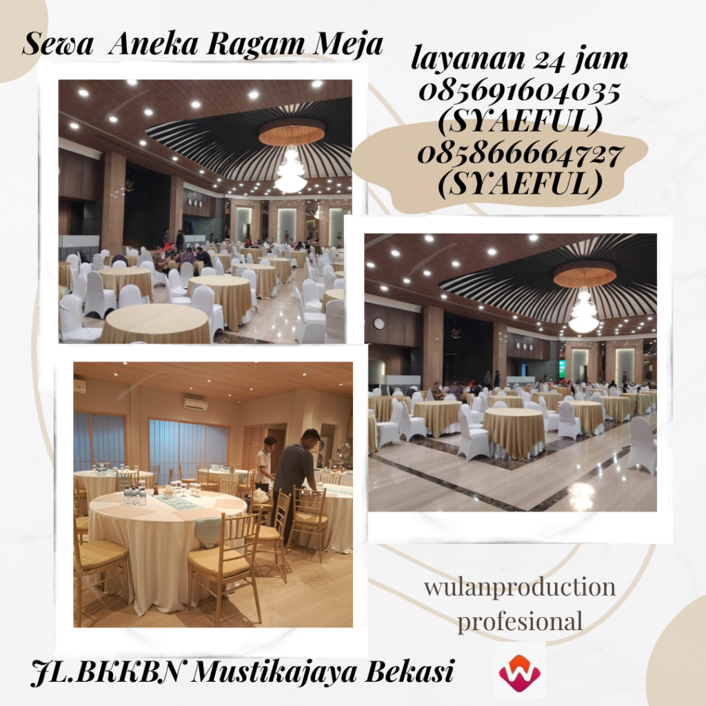 Rental Meja IBM,Round Table Dan Meja Kotak Jakarta