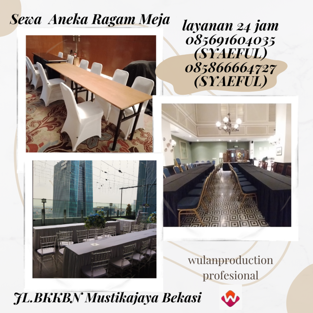 Rental Meja IBM,Round Table Dan Meja Kotak Jakarta