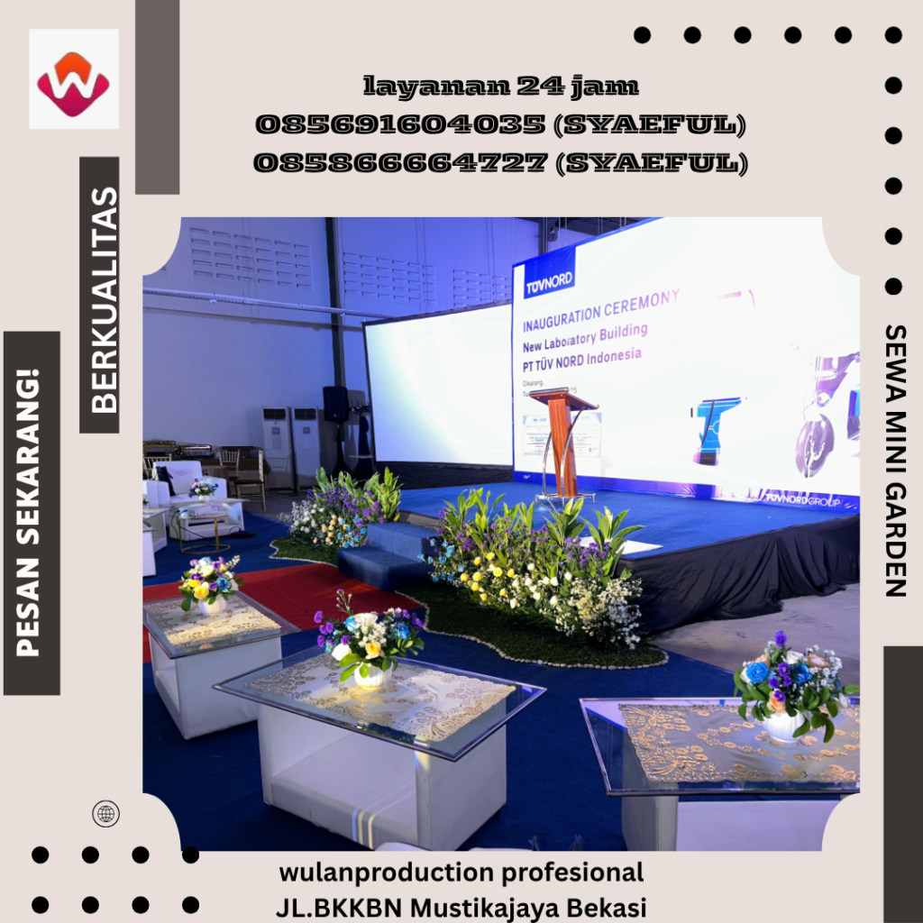 Sewa Backdrop dan Kursi Futura Cover Putih Area Depok