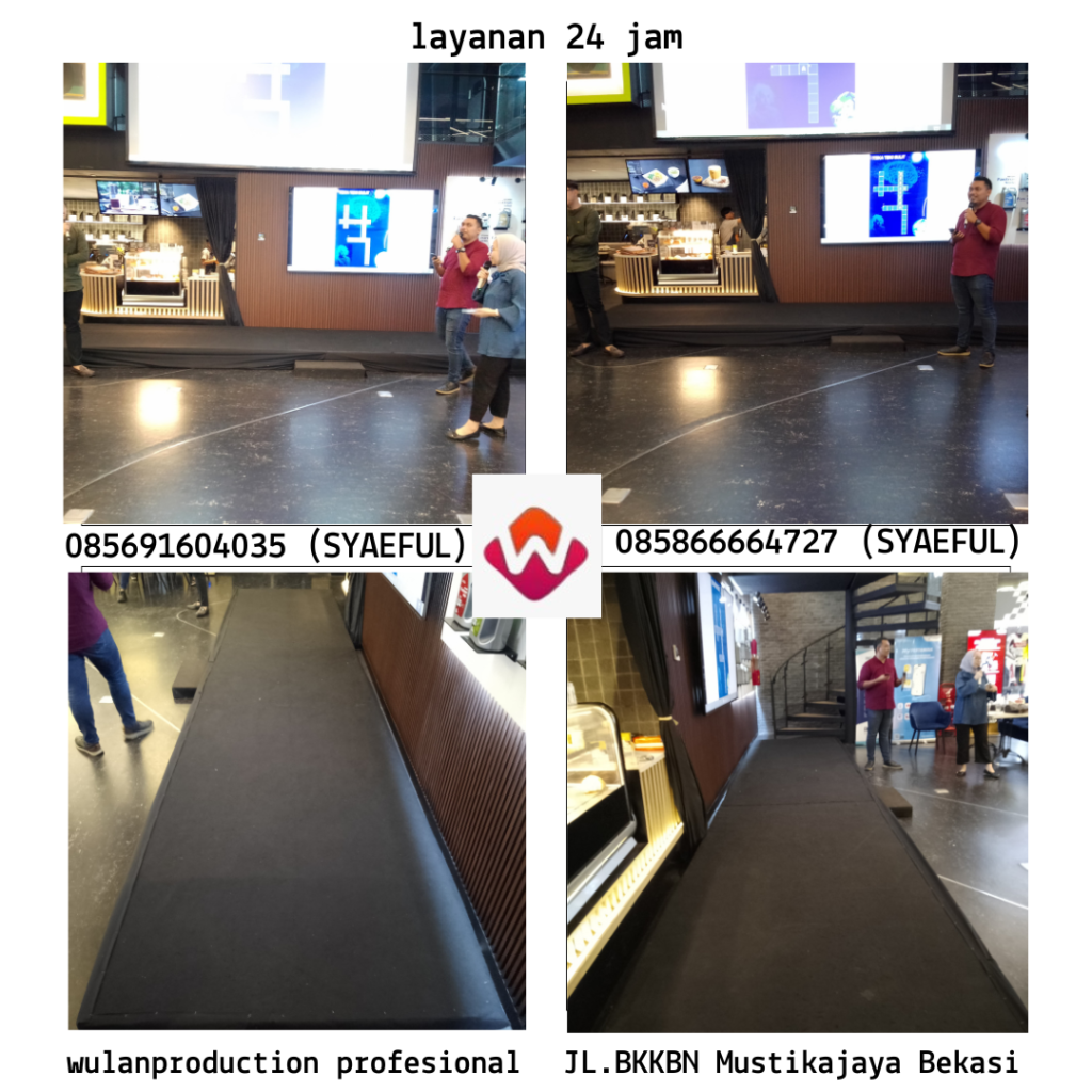 Sewa Stage Karpet Hitam Event Oil Center Building Tamrin Jakarta