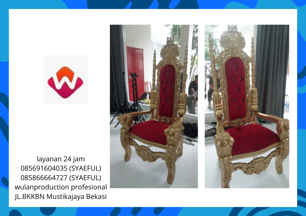 Sewa Kursi Singgasana Studio Merah Kebon Jeruk Jakarta