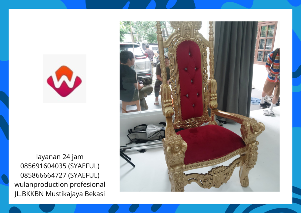 Sewa Kursi Singgasana Studio Merah Kebon Jeruk Jakarta