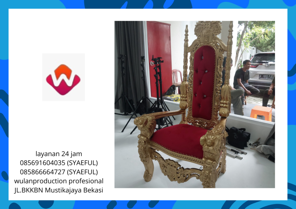 Sewa Kursi Singgasana Studio Merah Kebon Jeruk Jakarta