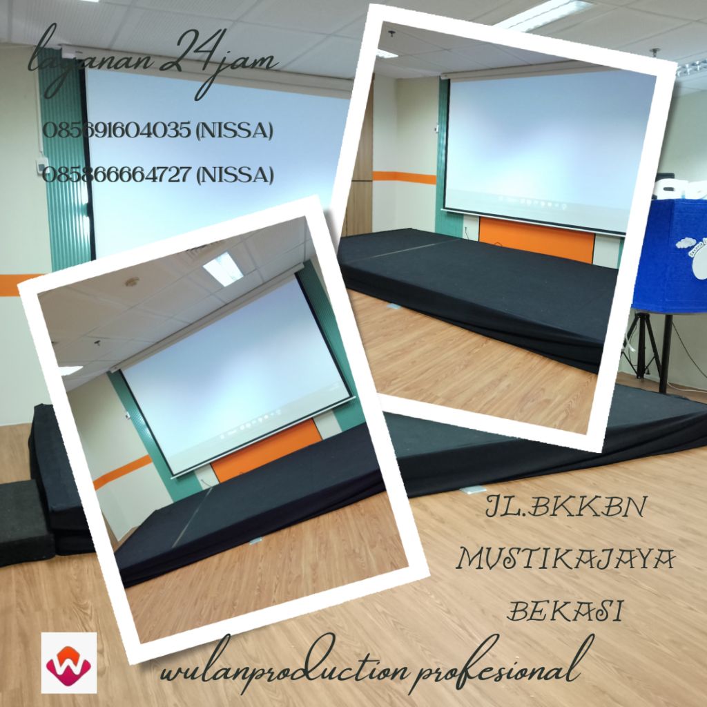Sewa Panggung Atau Stage Cover Karpet Hitam Jakarta