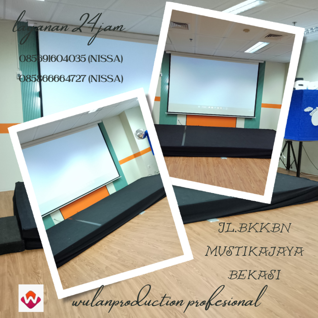 Sewa Panggung Atau Stage Cover Karpet Hitam Jakarta
