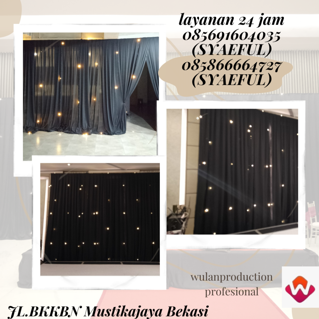 Sewa Star Light Dan Black Curtain Jakarta