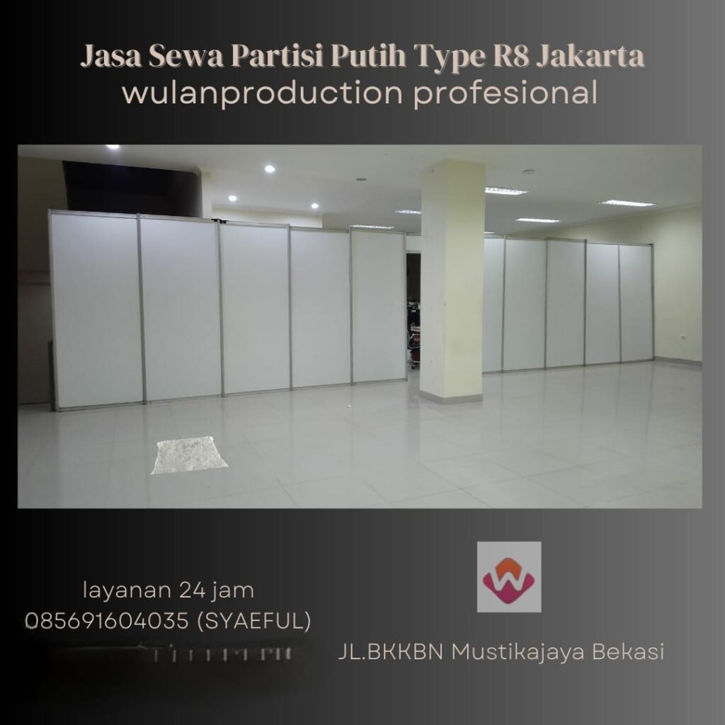 Jasa Sewa Partisi Putih Type R8 Jakarta