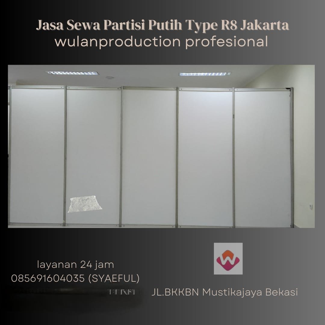 Jasa Sewa Partisi Putih Type R8 Jakarta