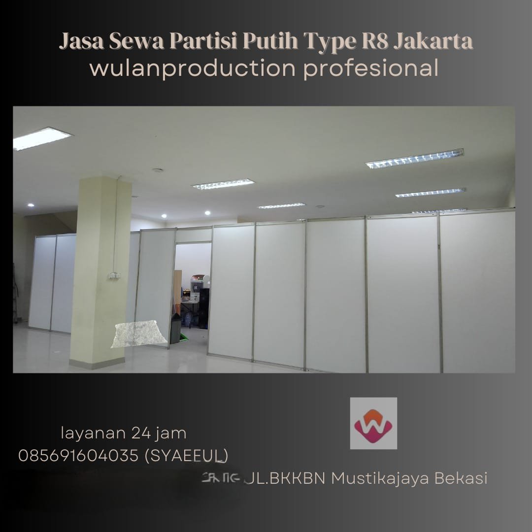 Jasa Sewa Partisi Putih Type R8 Jakarta