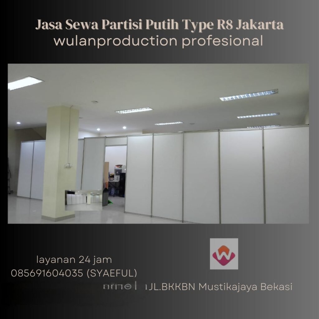 Jasa Sewa Partisi Putih Type R8 Jakarta