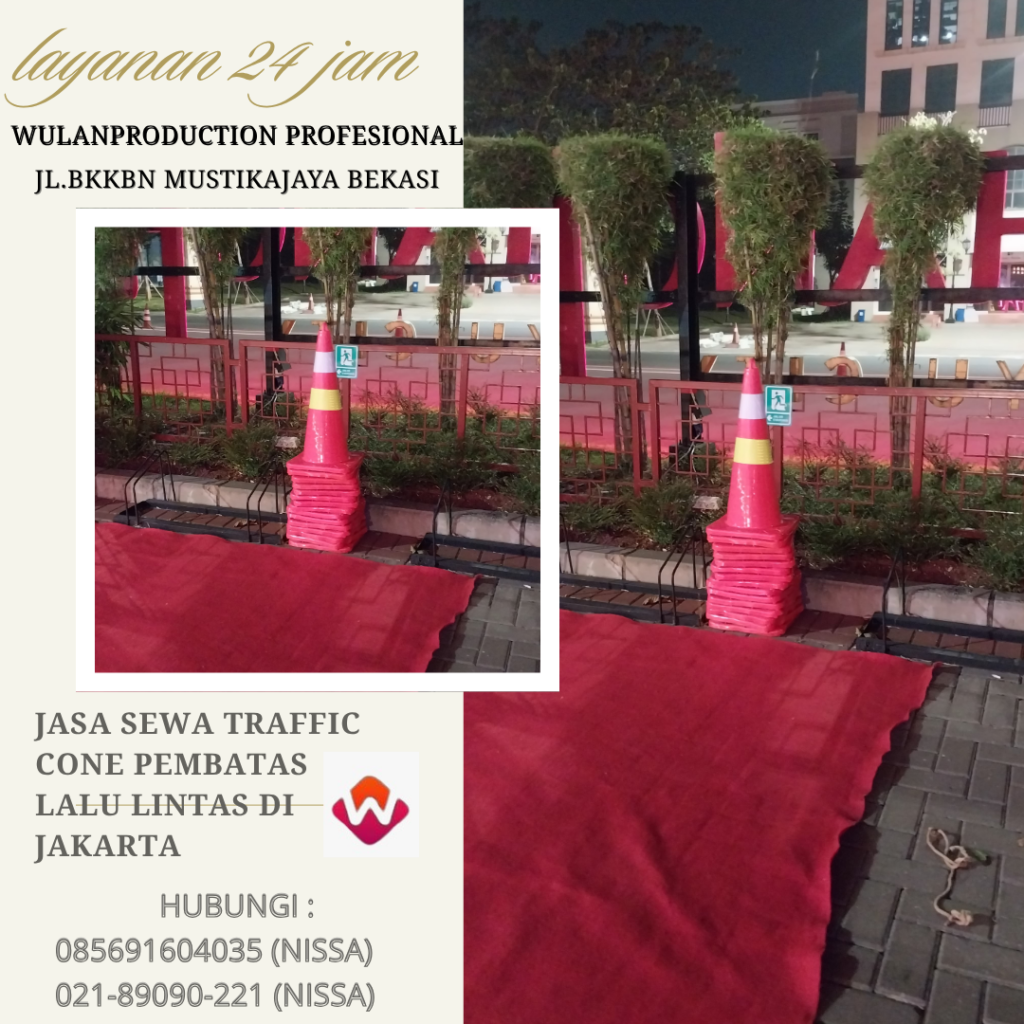 Jasa Sewa Traffic Cone Pembatas Lalu Lintas di Jakarta