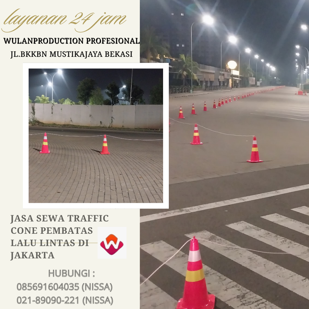 Jasa Sewa Traffic Cone Pembatas Lalu Lintas di Jakarta