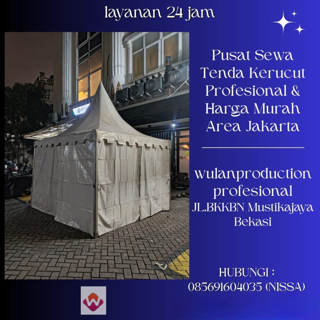 Pusat Sewa Tenda Kerucut Profesional & Harga Murah Area Jakarta
