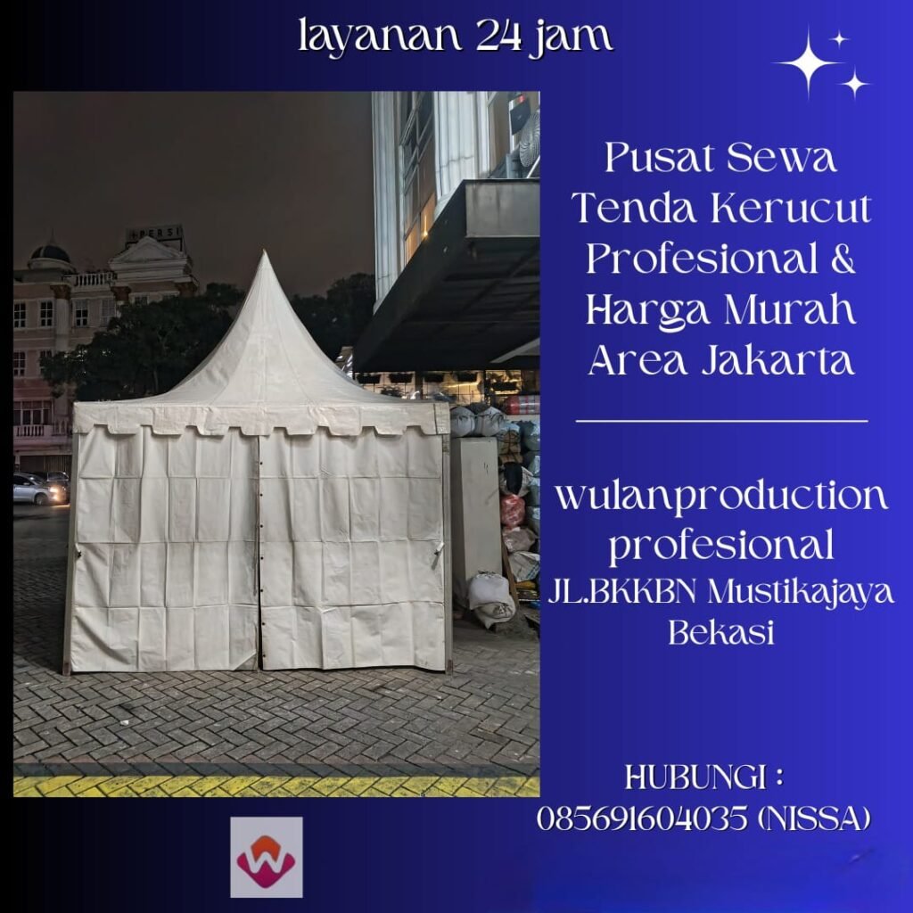 Pusat Sewa Tenda Kerucut Profesional & Harga Murah Area Jakarta