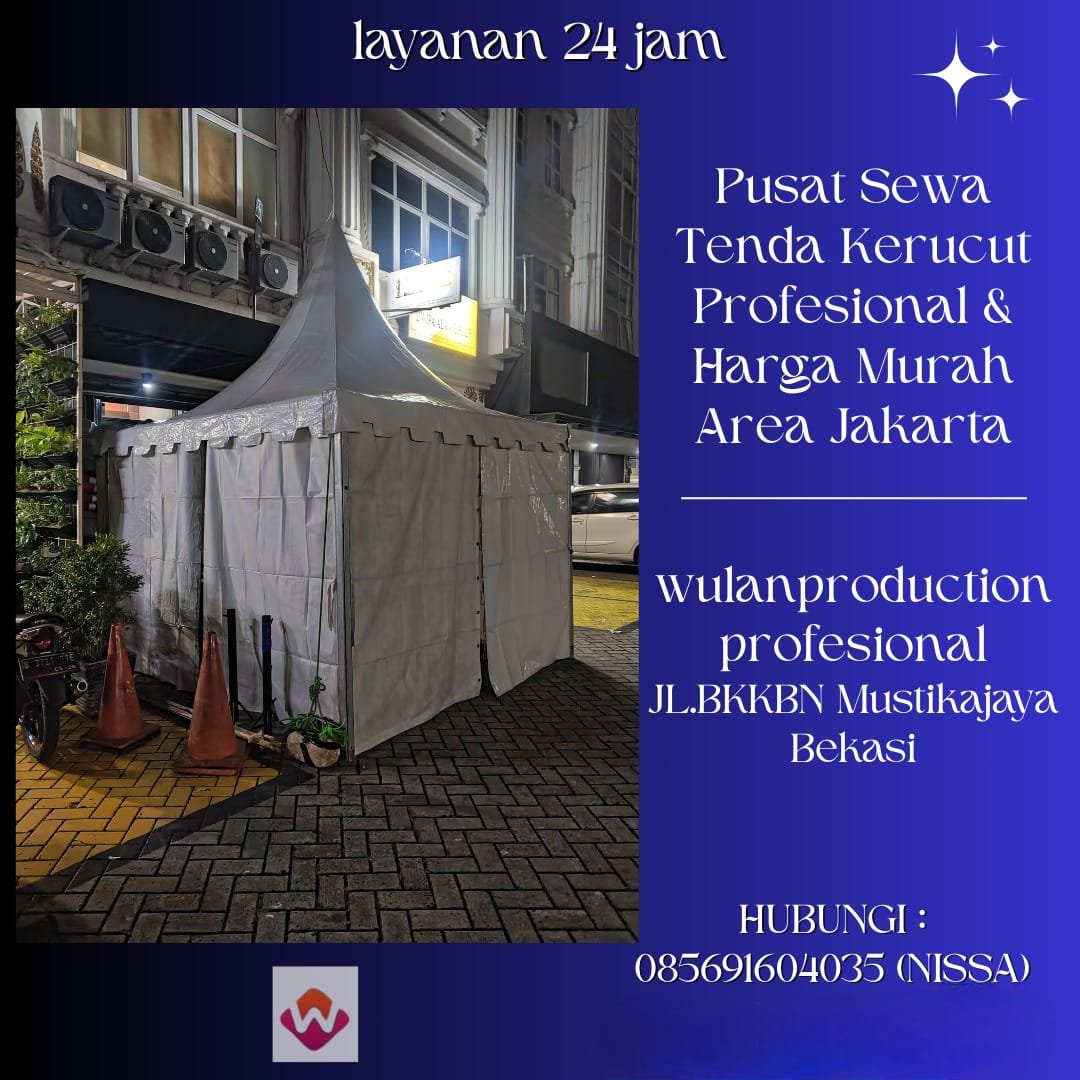 Pusat Sewa Tenda Kerucut Profesional & Harga Murah Area Jakarta