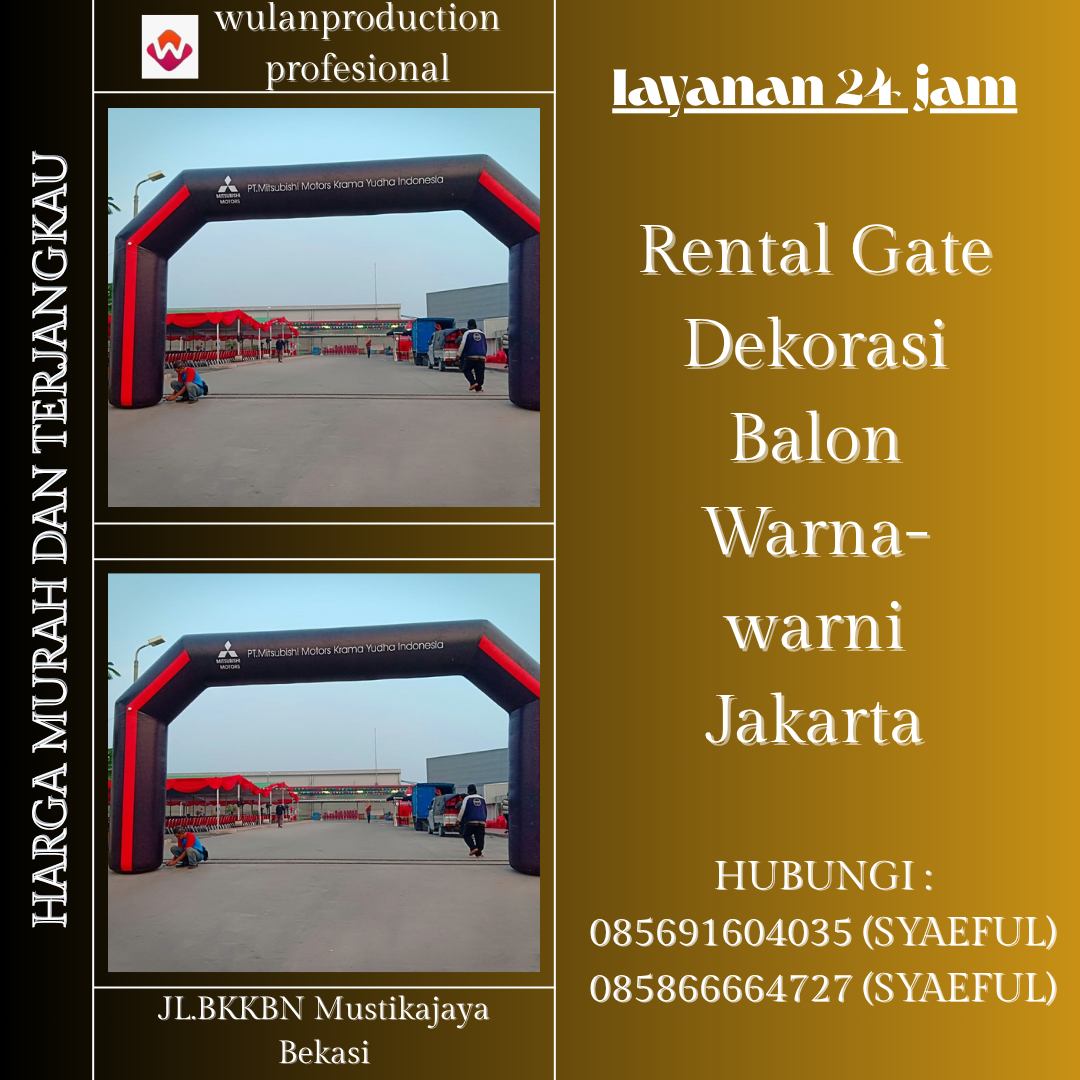 Rental Gate Dekorasi Balon Warna-warni Jakarta