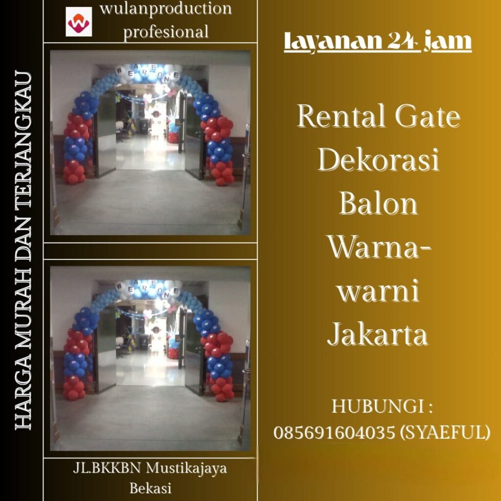 Rental Gate Dekorasi Balon Warna-warni Jakarta
