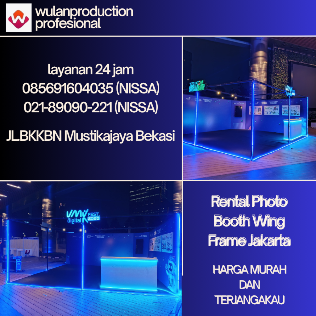 Rental Photo Booth Wing Frame Jakarta