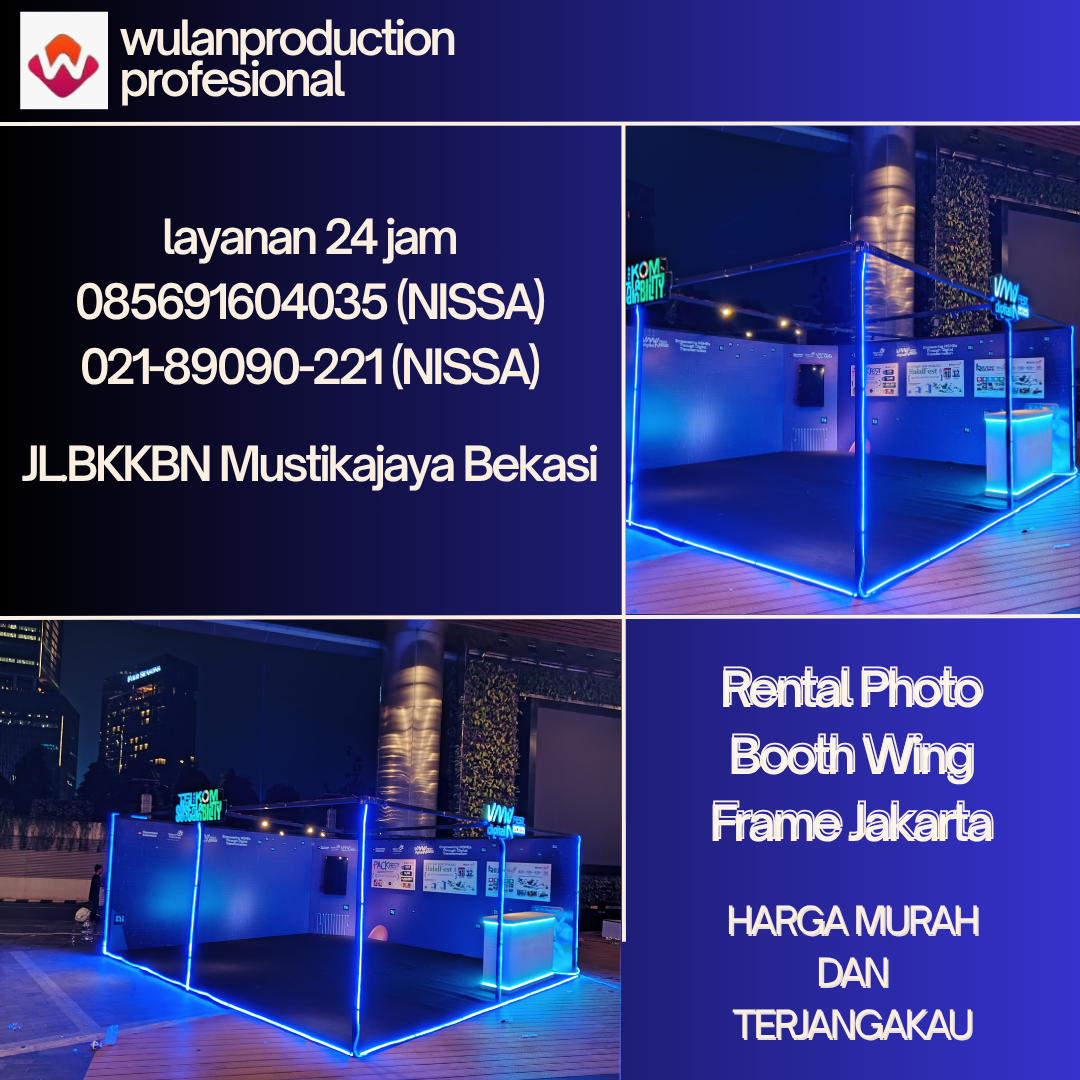 Rental Photo Booth Wing Frame Jakarta