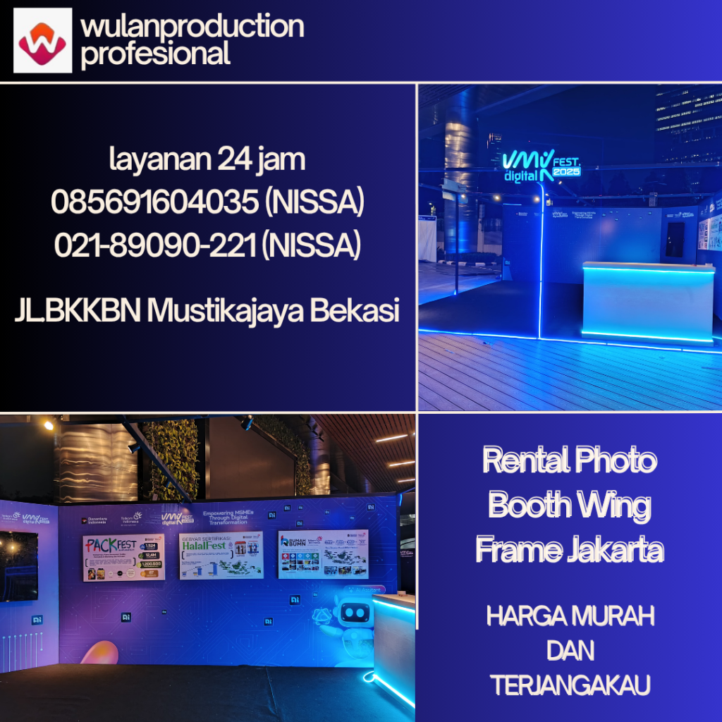 Rental Photo Booth Wing Frame Jakarta