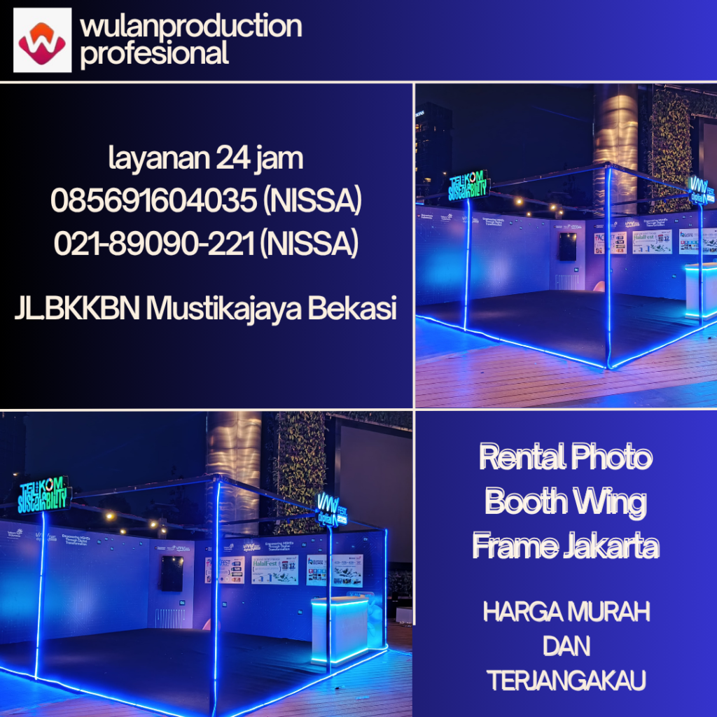 Rental Photo Booth Wing Frame Jakarta