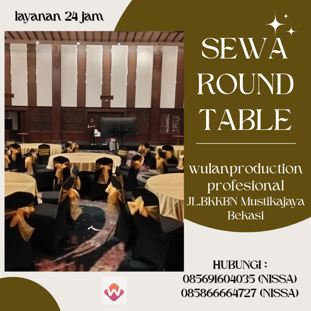Rental Round Table Dan Kursi Futura Harga Terjangkau Area Depok