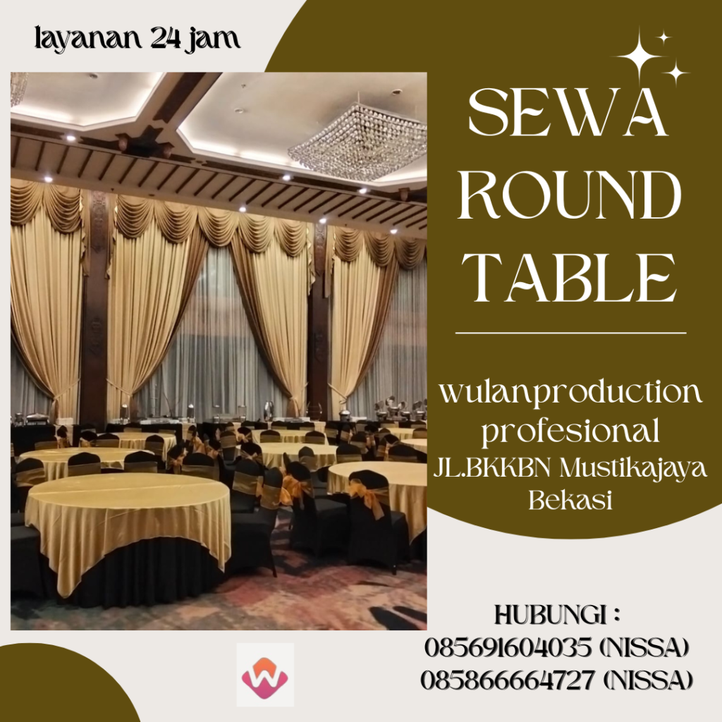 Rental Round Table Dan Kursi Futura Harga Terjangkau Area Depok