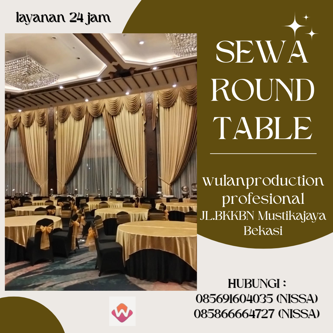 Rental Round Table Dan Kursi Futura Harga Terjangkau Area Depok