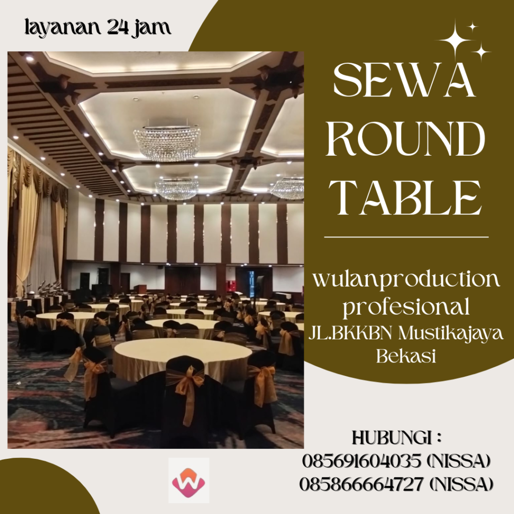 Rental Round Table Dan Kursi Futura Harga Terjangkau Area Depok