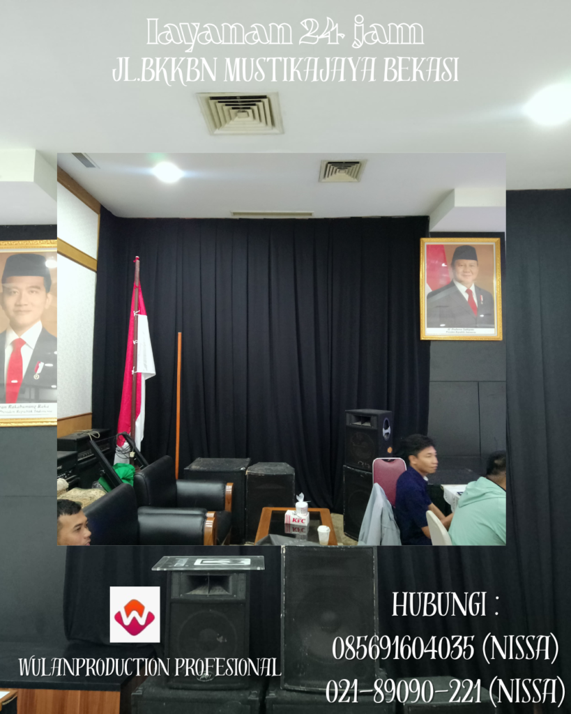 Rental Tirai Hitam Penutup Dinding Dan Penyekat Ruang Jakarta