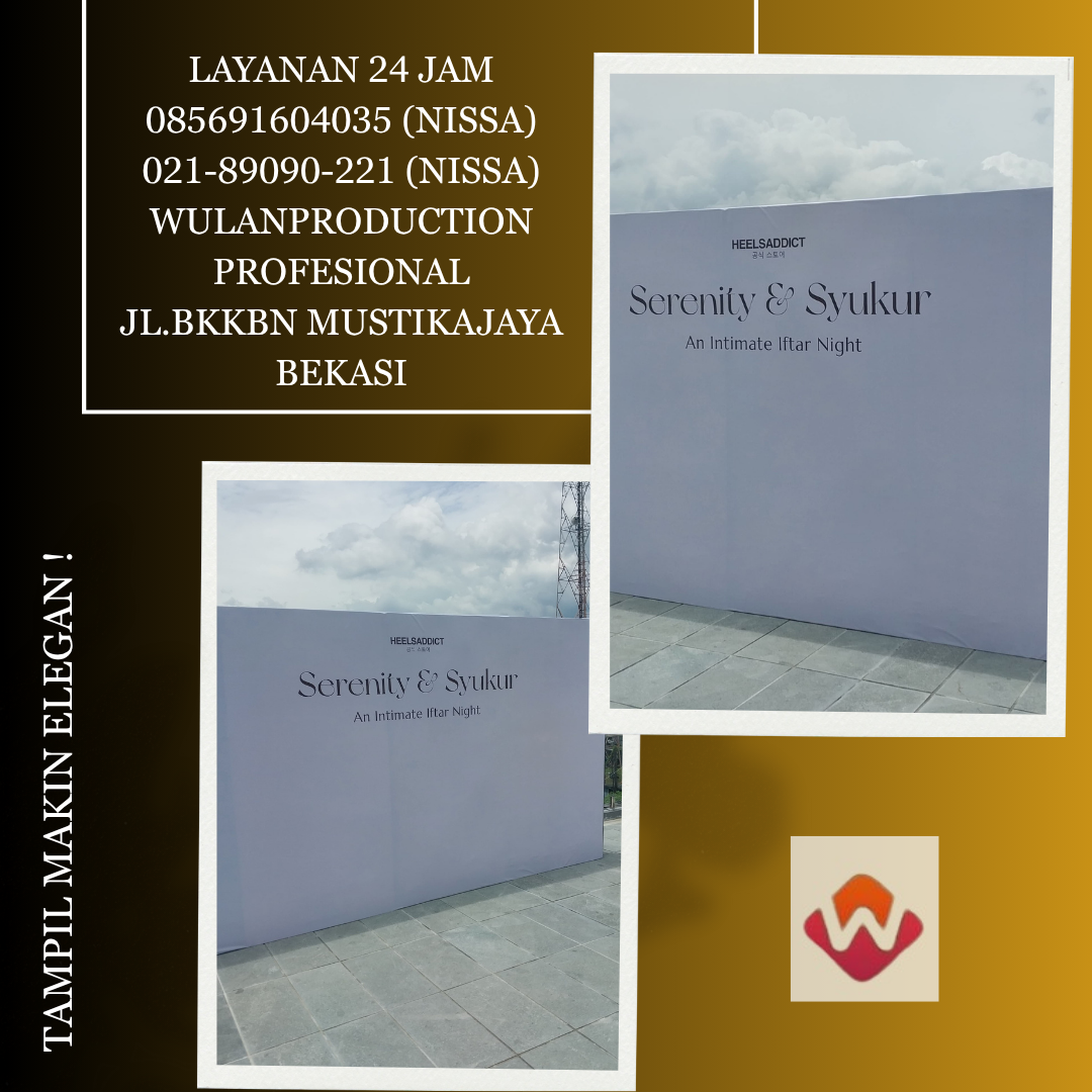 Sewa Backdrop Plus Printing flexy Jakarta