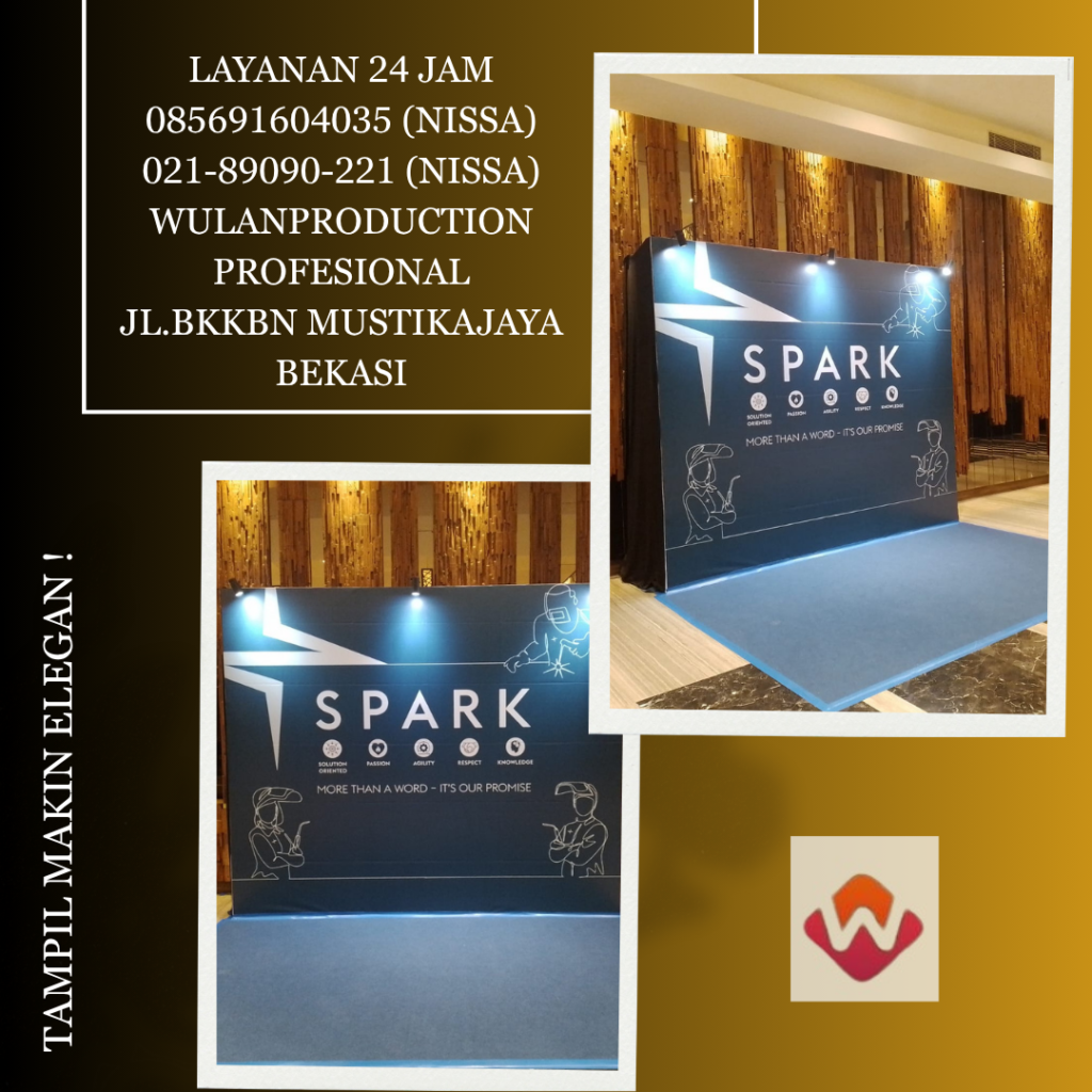 Sewa Backdrop Plus Printing flexy Jakarta