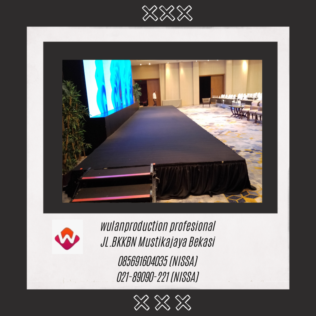 Sewa Cover Stage Karpet Dan Poni Hitam Jakarta