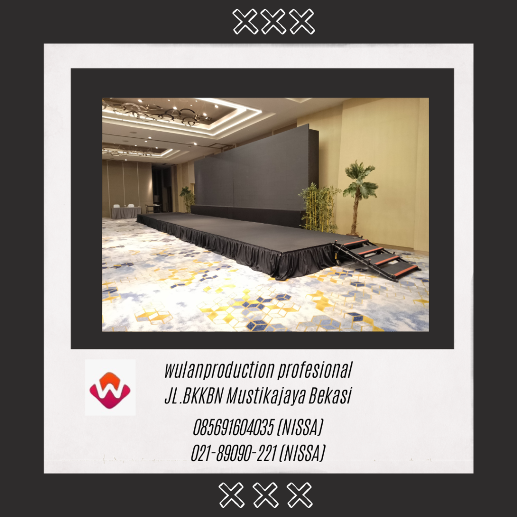 Sewa Cover Stage Karpet Dan Poni Hitam Jakarta