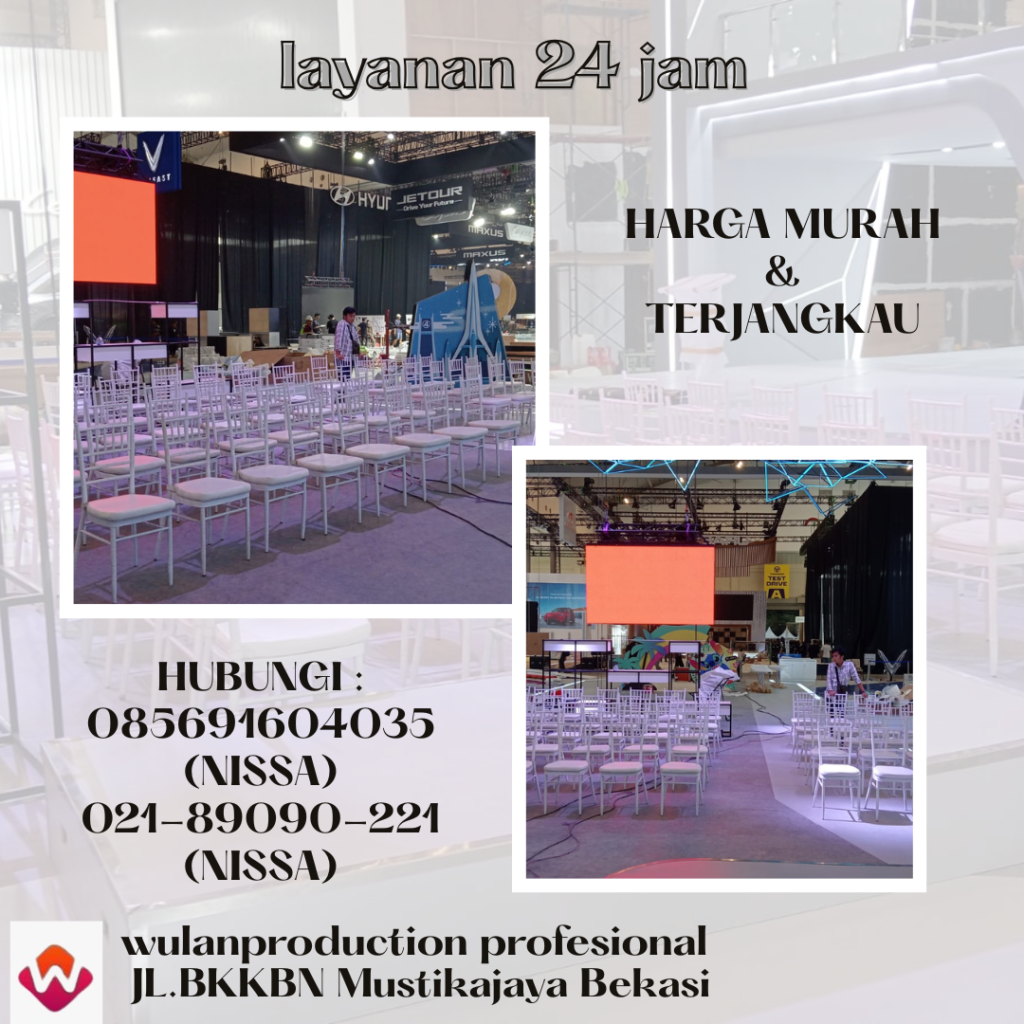 Sewa Kursi Tiffany Tampilan Mewah & Murah Bekasi