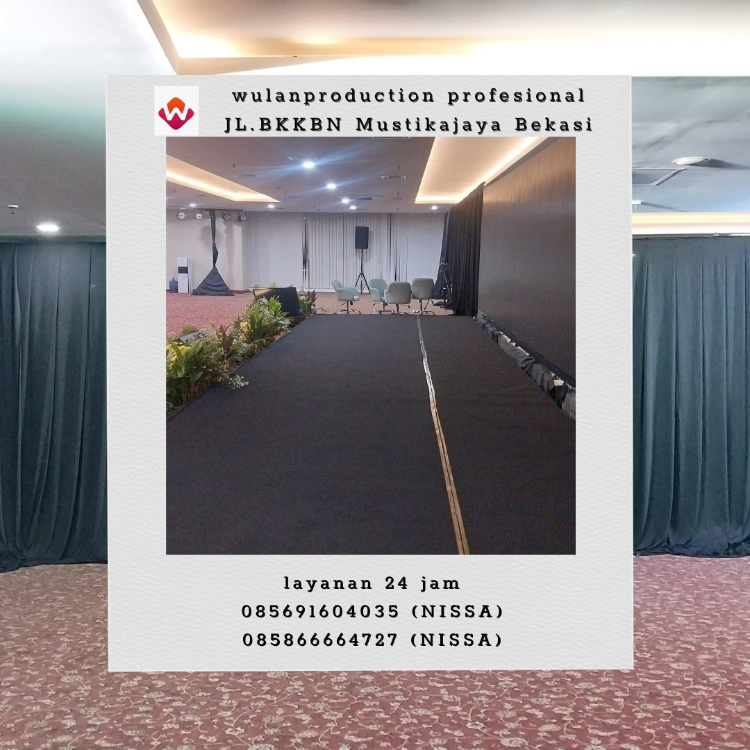Sewa Stage Cover Karpet Buana Dan Black Curtain Jakarta