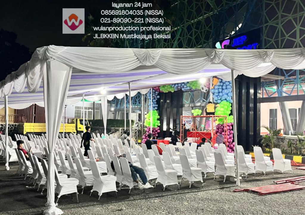 Sewa Tenda Dekor ain Serut Putih Bekasi