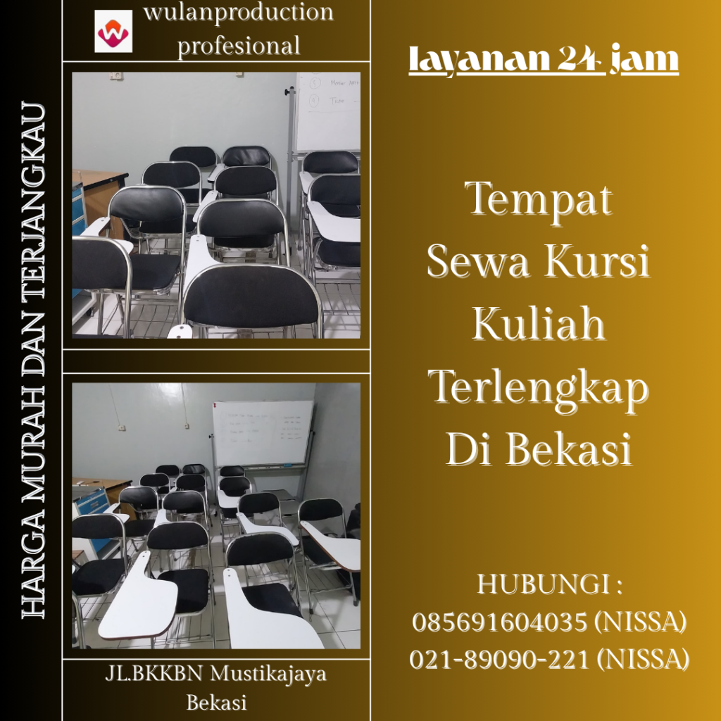 Tempat Sewa Kursi Kuliah Terlengkap Di Bekasi