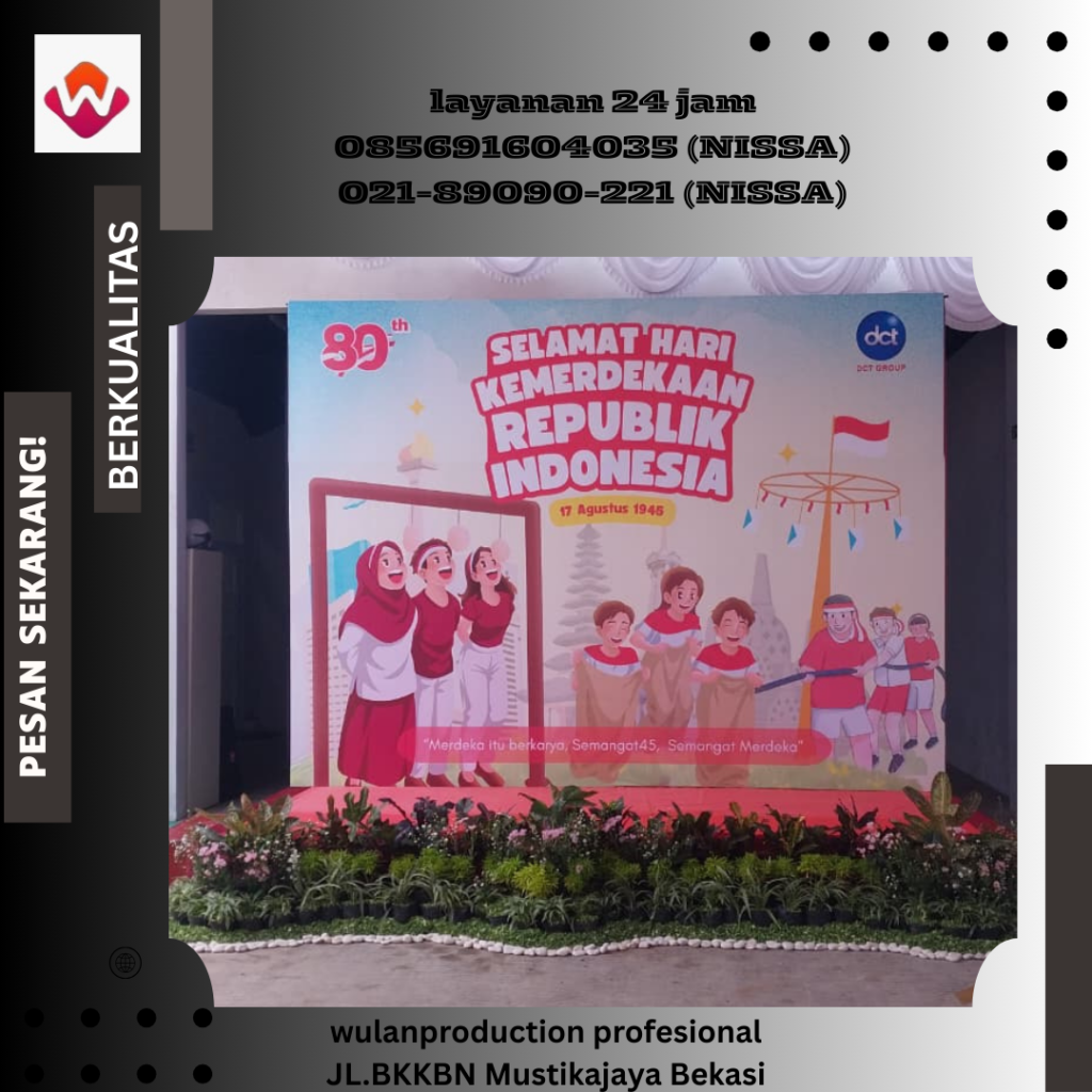 Jasa Sewa Backdrop Finishing Flexy Jakarta