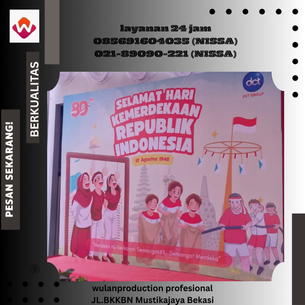 Jasa Sewa Backdrop Finishing Flexy Jakarta
