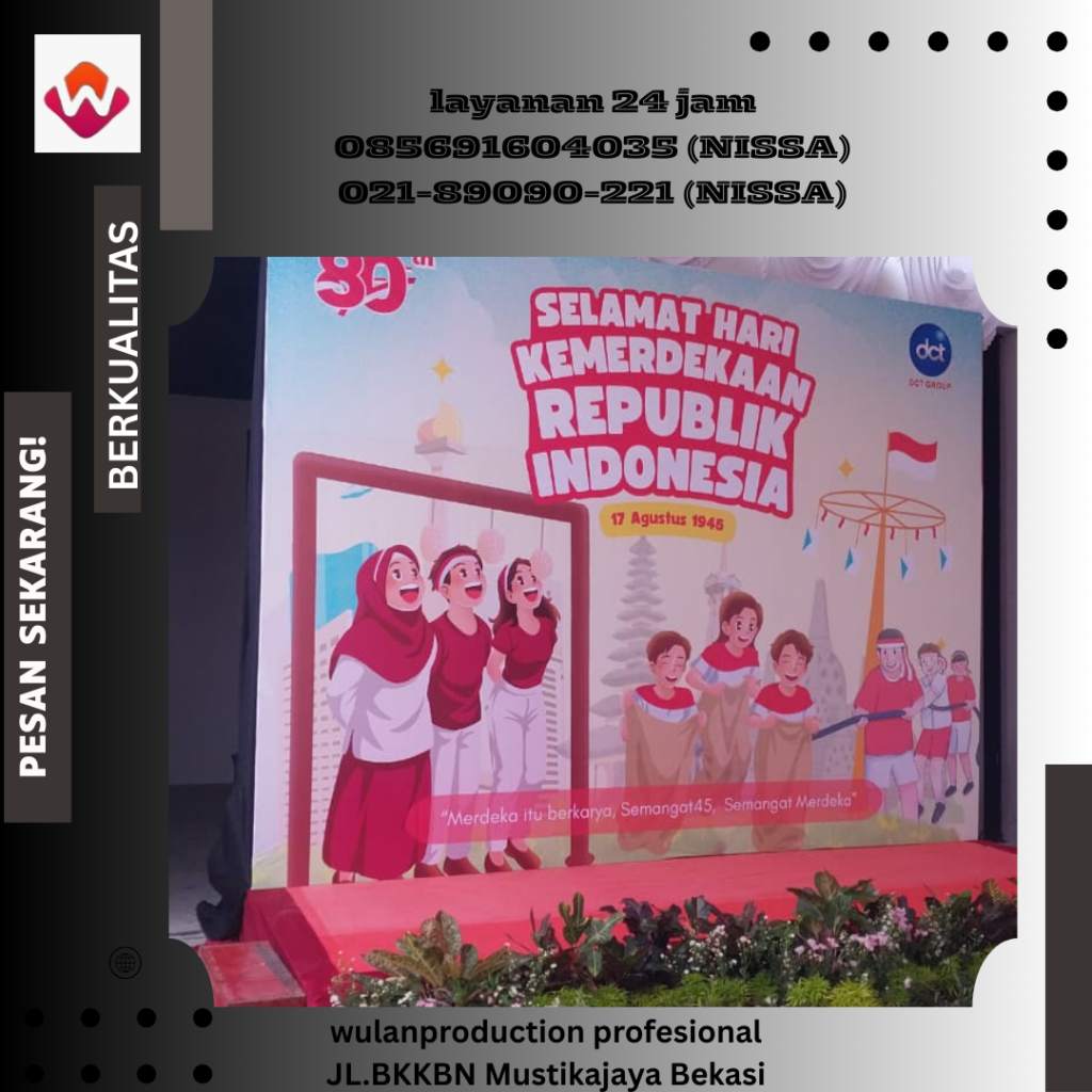 Jasa Sewa Backdrop Finishing Flexy Jakarta